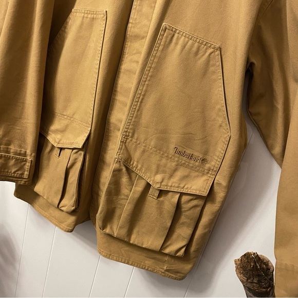 Vintage 90’s Timberland Weathergear Lined Cotton Chore Coat Removable liner - Picture 4 of 16
